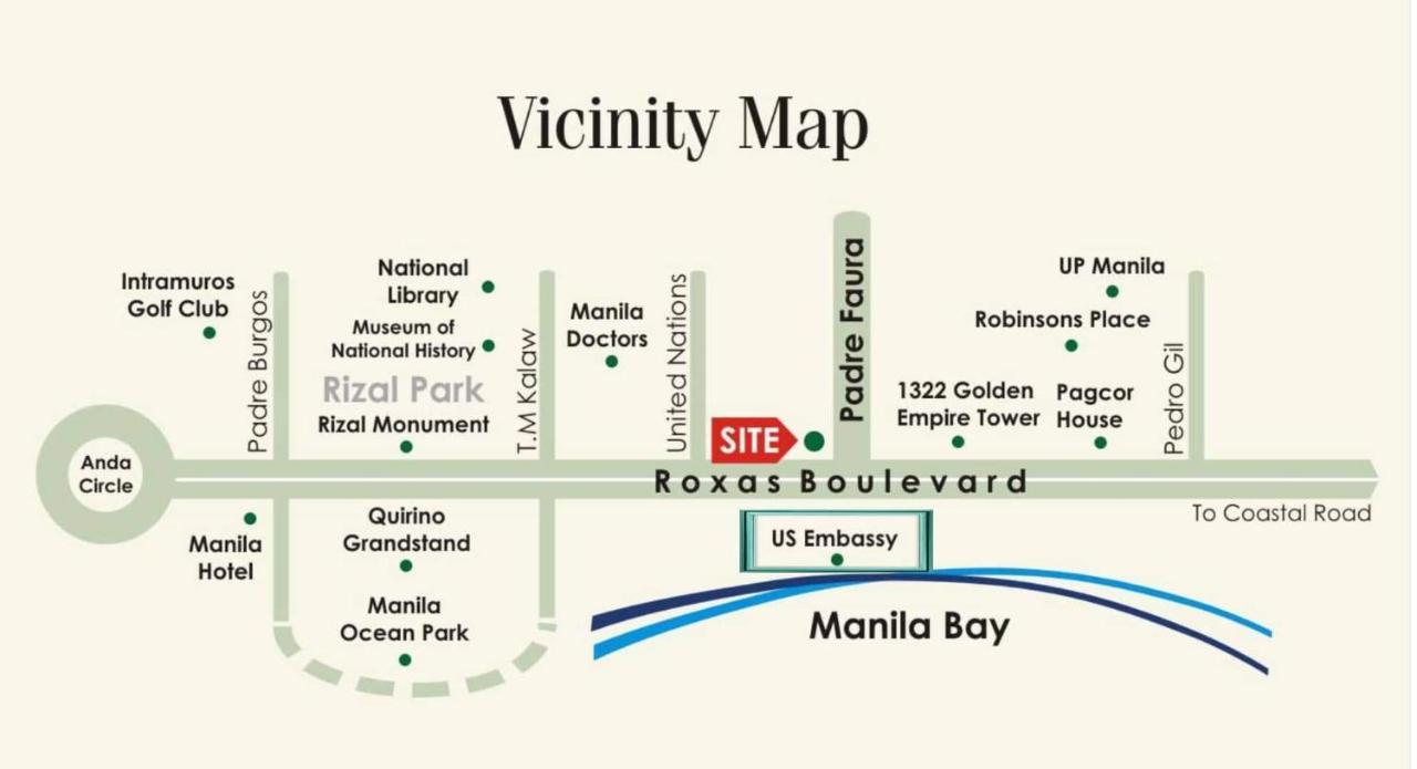 Grand Riviera Suites Comfy Condo Near Us Embassy Manila Bay Roxas Blvd Ermita מנילה מראה חיצוני תמונה